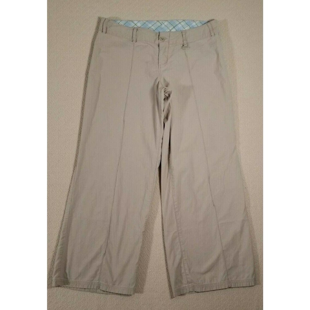 B by Burton Pants Womens 33 x 28 Street Pants Tan Beige Wide Leg Trousers